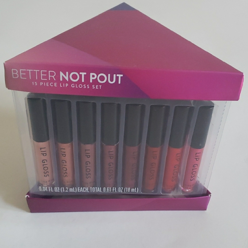 Better Not Pout Lip Gloss Set - 15 Piece